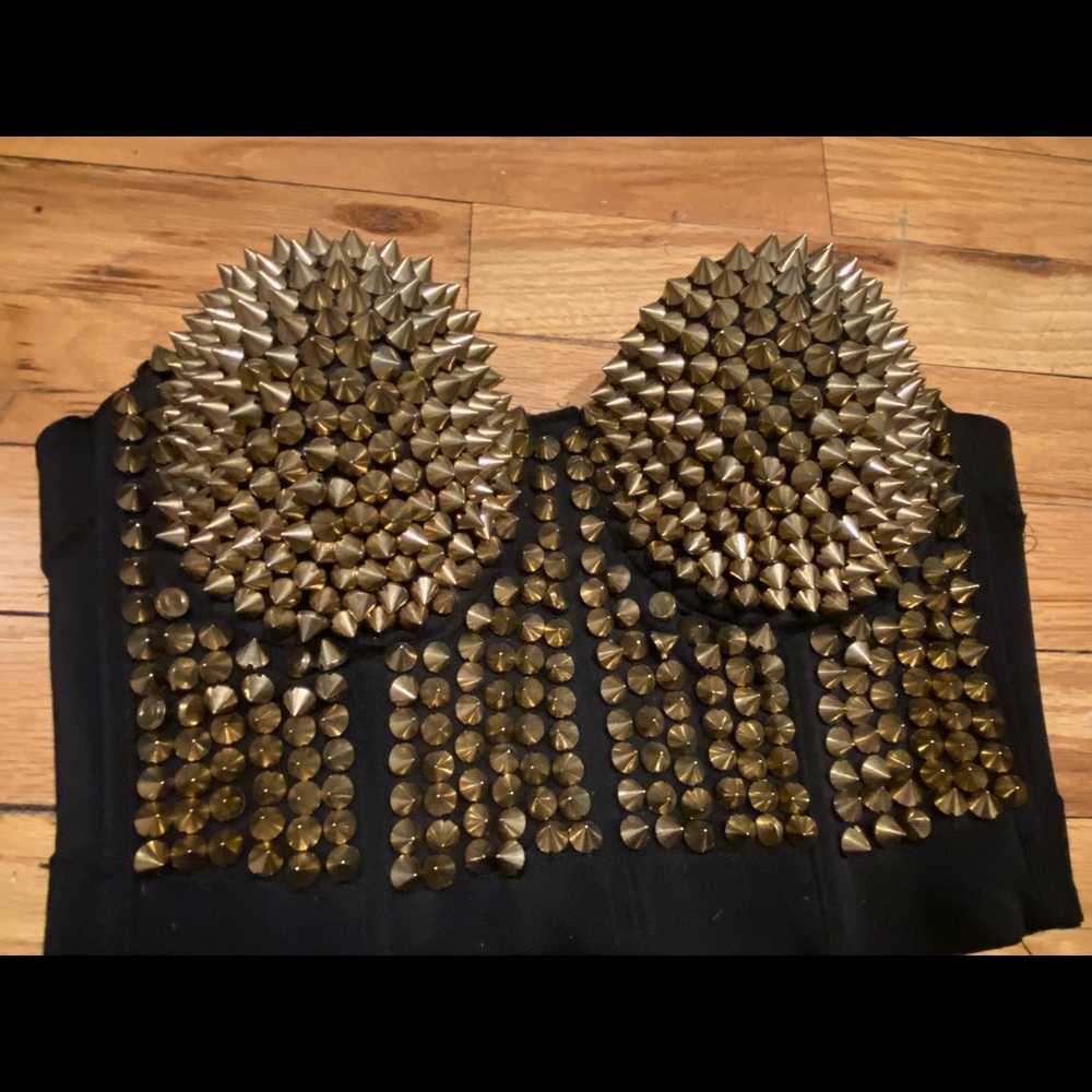 Rockstar Golden metal bead Costume
